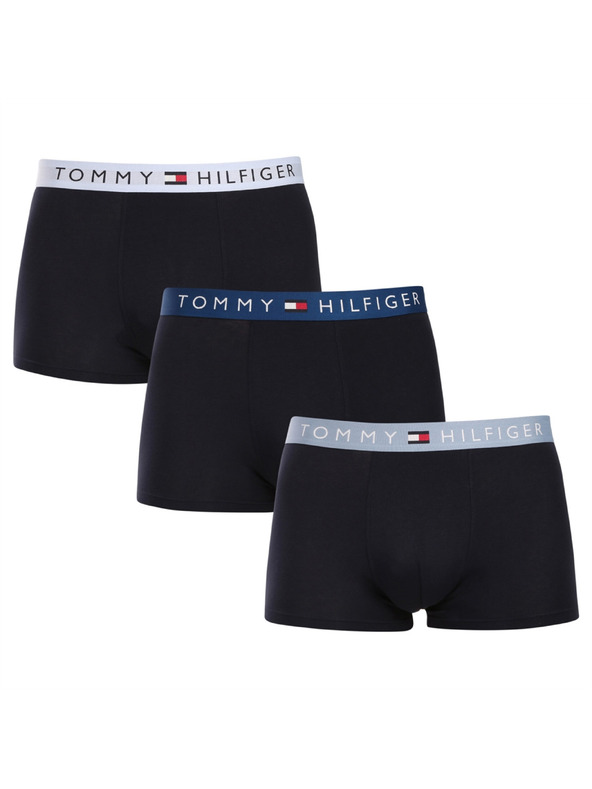 Tommy Hilfiger Sada tří - pánské boxerky Tommy Hilfiger tmavě modré