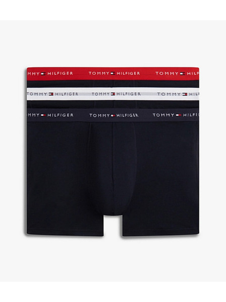 Tommy Hilfiger Sada tří - pánské boxerky Tommy Hilfiger černé nadrozměr
