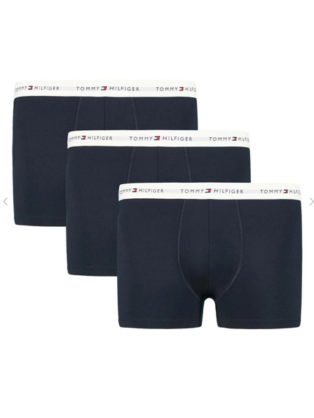 Tommy Hilfiger Sada tří - pánské boxerky Tommy Hilfiger tmavě modré nadrozměr