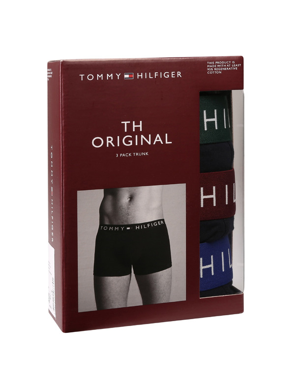 Tommy Hilfiger Sada tří - pánské boxerky Tommy Hilfiger tmavě modré