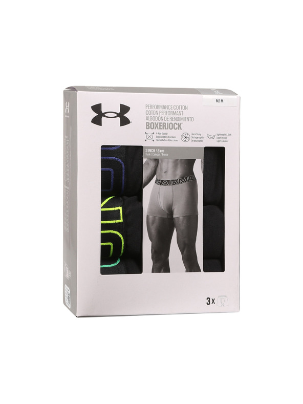 Under Armour Sada tří - pánské boxerky Under Armour černé