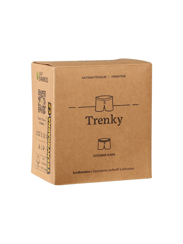gino Pánské trenky Gino bambusové šedé