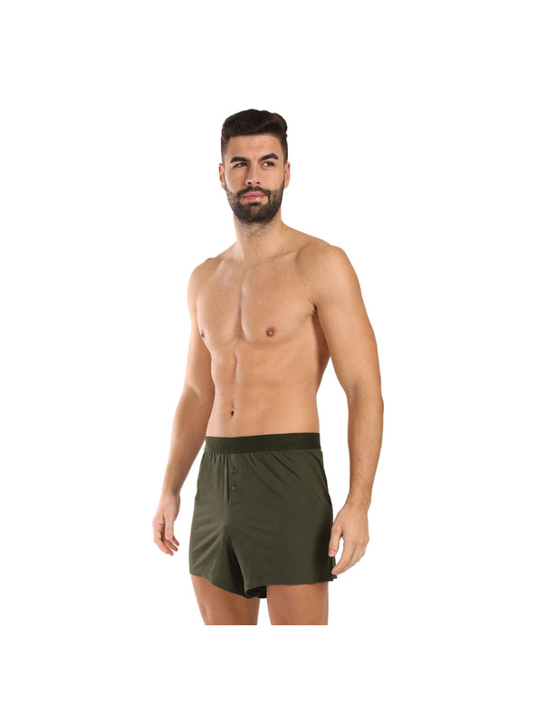 gino Pánské trenky Gino bambusové zelené