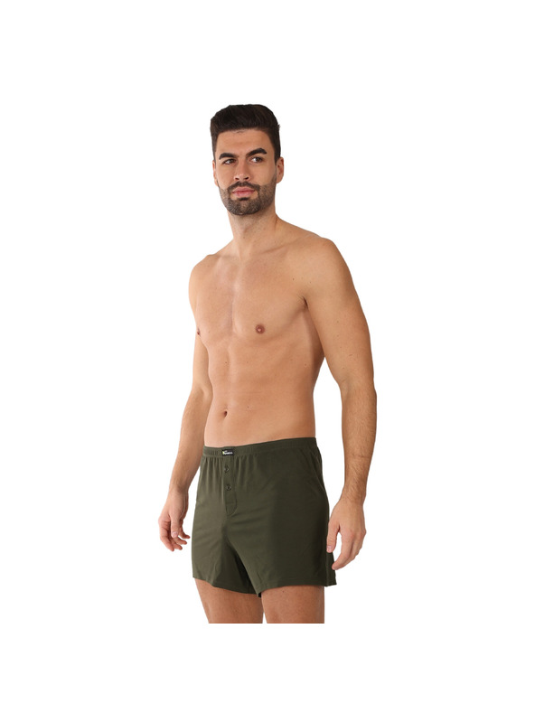 gino Pánské trenky Gino bambusové zelené