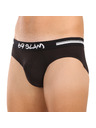 69slam Pánské slipy 69SLAM Hanry plain bamboo hip černé