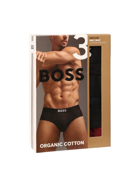 BOSS Sada tří - pánské slipy BOSS vícebarevné