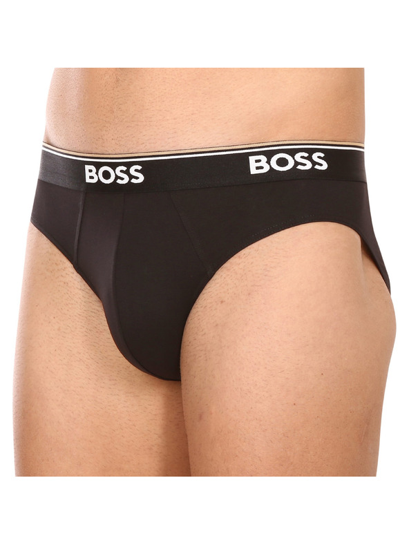 BOSS Sada tří - pánské slipy BOSS černé