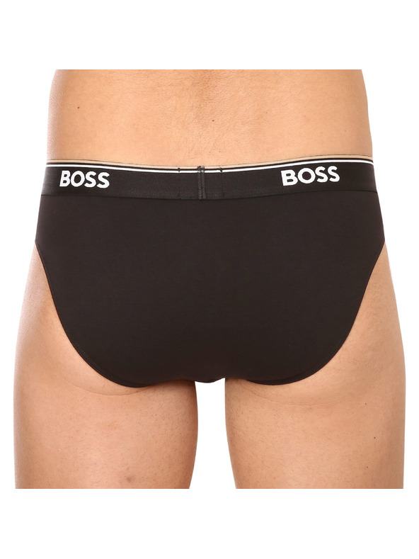 BOSS Sada tří - pánské slipy BOSS černé