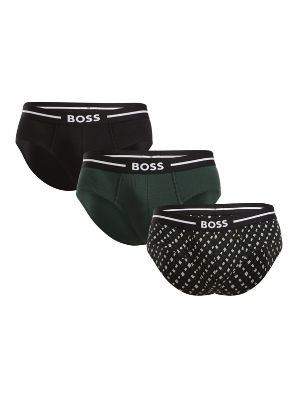 BOSS Sada tří - pánské slipy BOSS vícebarevné
