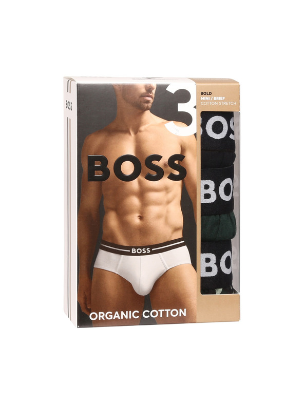 BOSS Sada tří - pánské slipy BOSS vícebarevné