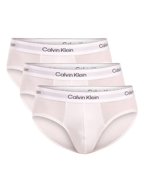 Calvin Klein Sada tří - pánské slipy Calvin Klein bílé