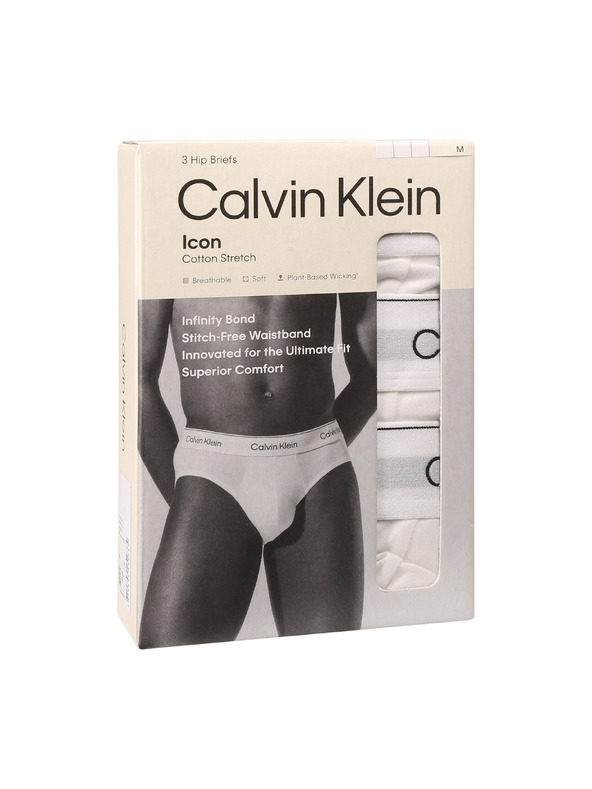 Calvin Klein Sada tří - pánské slipy Calvin Klein bílé