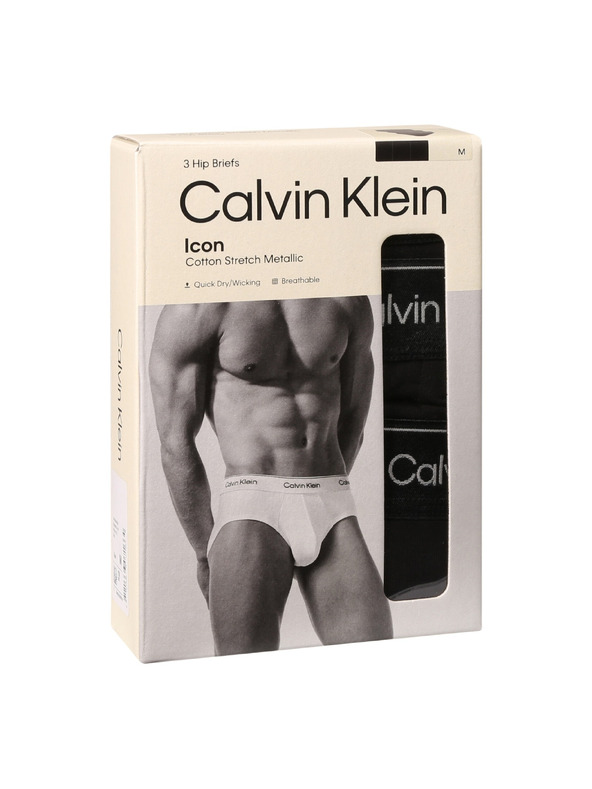 Calvin Klein Sada tří - pánské slipy Calvin Klein černé