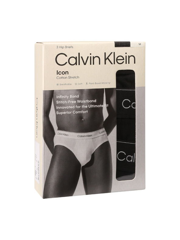 Calvin Klein Sada tří - pánské slipy Calvin Klein černé
