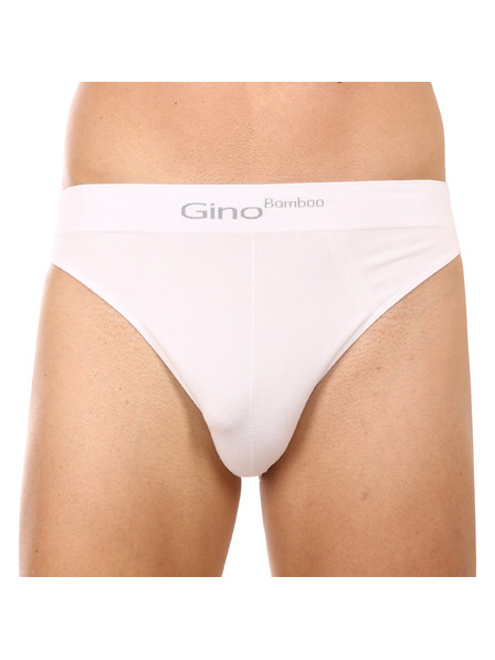 gino Pánské slipy Gino bambusové bílé