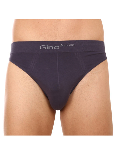 gino Pánské slipy Gino bambusové šedé