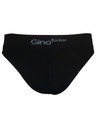 gino Pánské bezešvé slipy Gino bamboo black