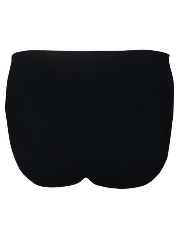 gino Pánské bezešvé slipy Gino bamboo black