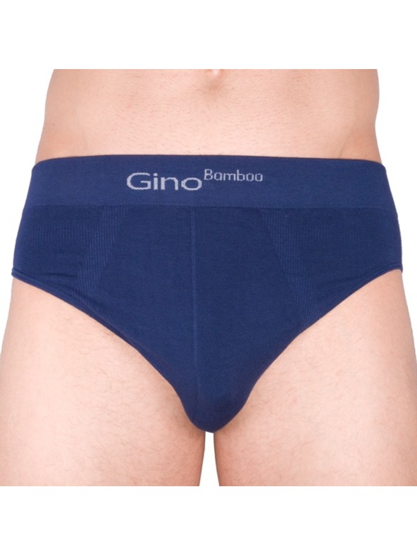 gino Pánské slipy Gino bambusové modré