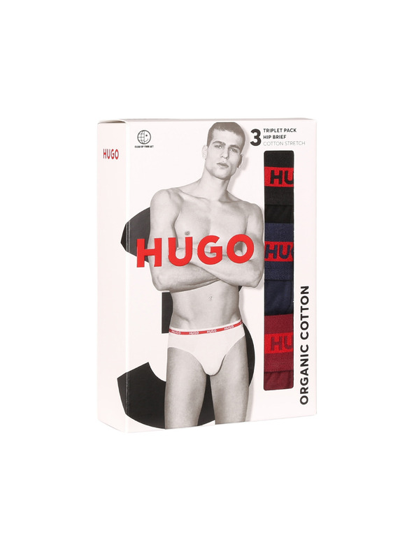 HUGO Sada tří - pánské slipy HUGO vícebarevné