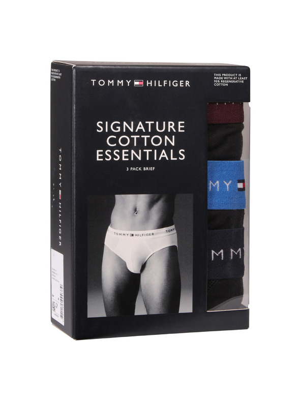 Tommy Hilfiger Sada tří - pánské slipy Tommy Hilfiger černé