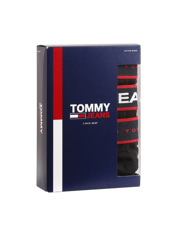 Tommy Hilfiger Sada tří - pánské slipy Tommy Hilfiger černé