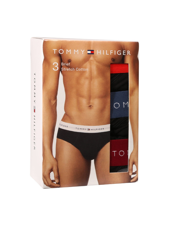 Tommy Hilfiger Sada tří - pánské slipy Tommy Hilfiger černé
