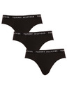 Tommy Hilfiger Sada tří - pánské slipy Tommy Hilfiger černé