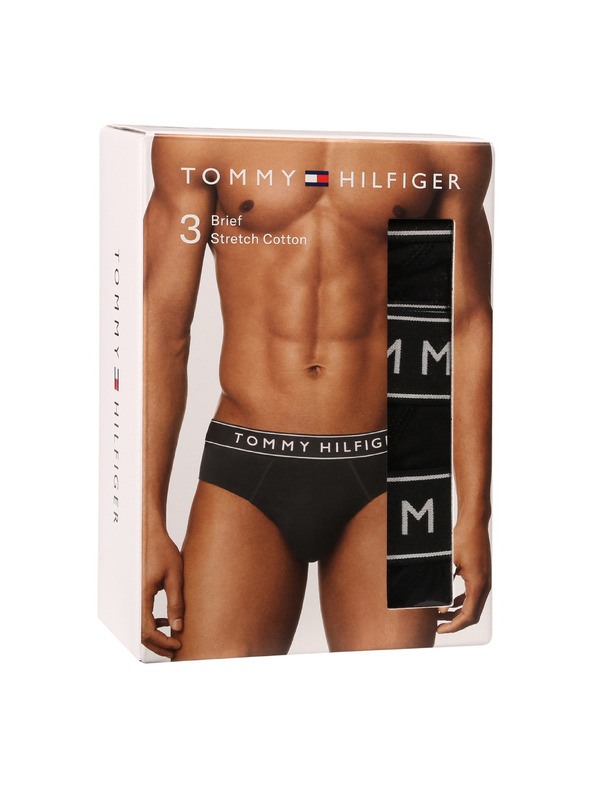Tommy Hilfiger Sada tří - pánské slipy Tommy Hilfiger černé