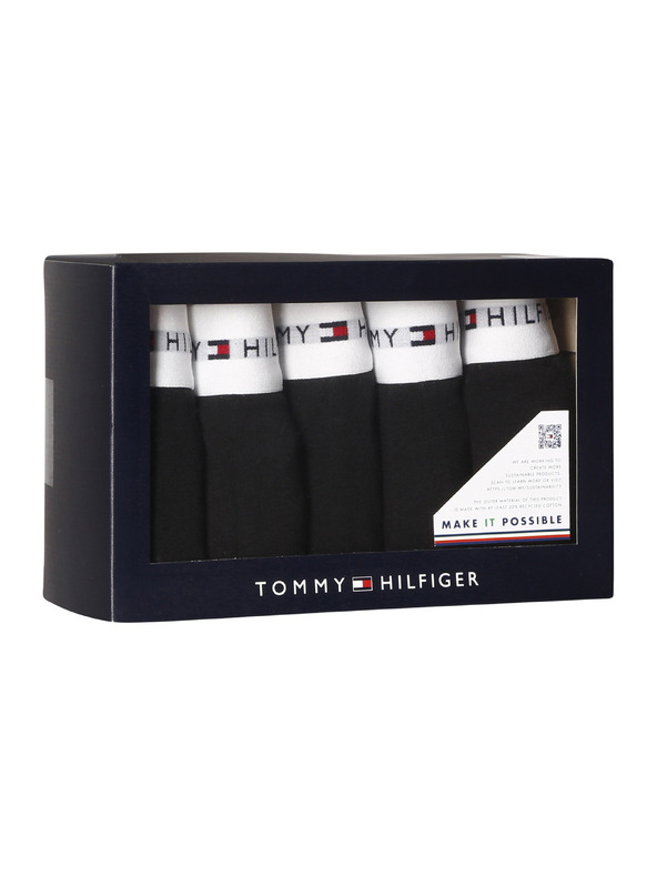 Tommy Hilfiger Sada pěti - pánské slipy Tommy Hilfiger černé