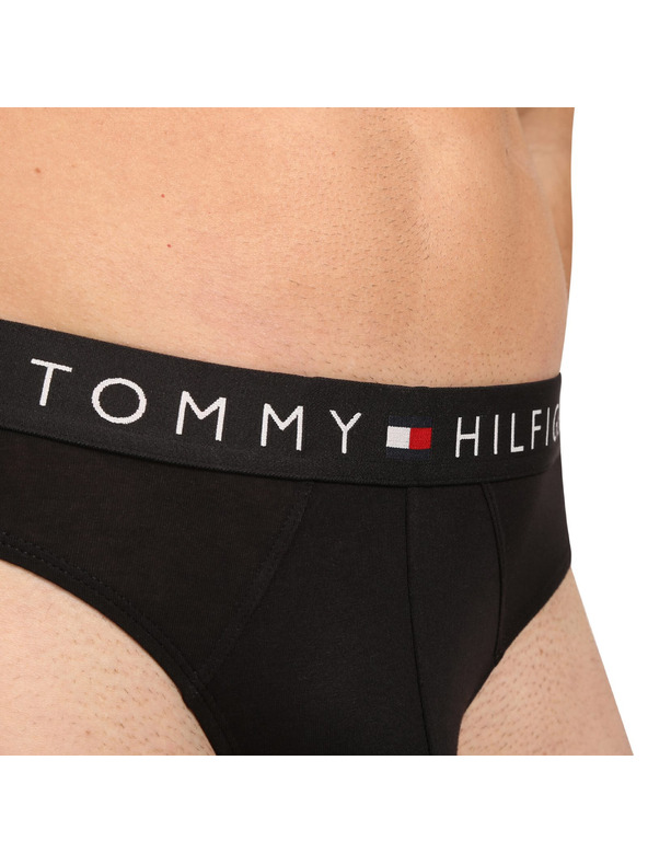 Tommy Hilfiger Sada tří - pánské slipy Tommy Hilfiger černé