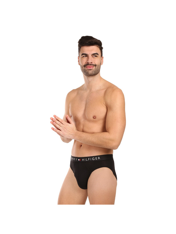 Tommy Hilfiger Sada tří - pánské slipy Tommy Hilfiger černé