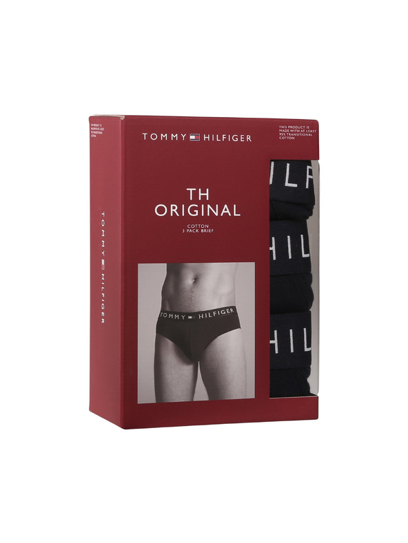 Tommy Hilfiger Sada tří - pánské slipy Tommy Hilfiger modré