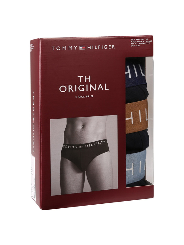 Tommy Hilfiger Sada tří - pánské slipy Tommy Hilfiger tmavě modré