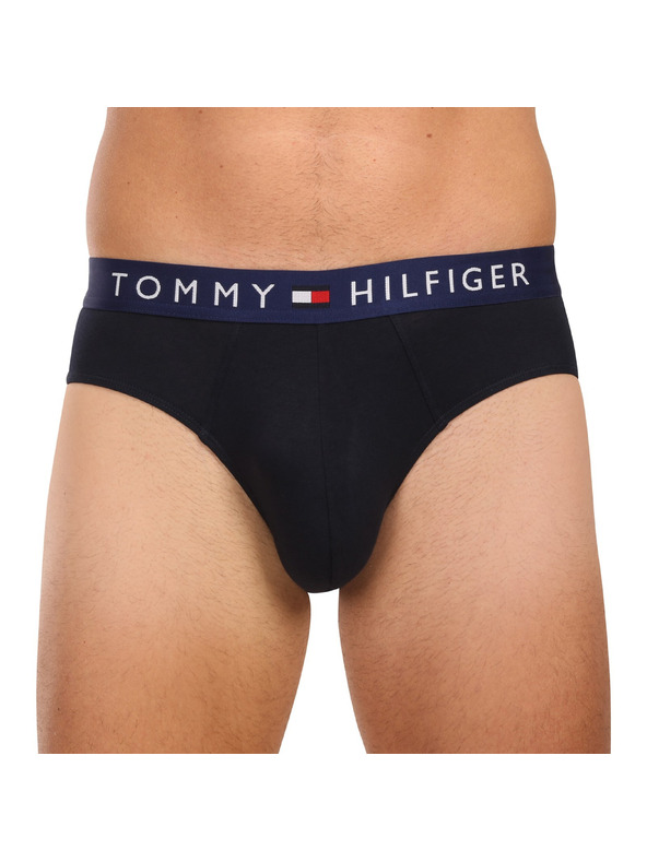 Tommy Hilfiger Sada tří - pánské slipy Tommy Hilfiger tmavě modré