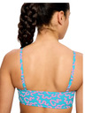 Modibodi Dívčí plavky Modibodi crop top Splice Wavy Blue horní díl