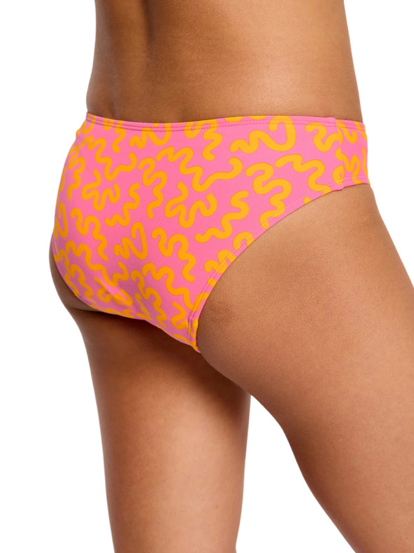 Modibodi Dívčí menstruační plavky Modibodi Bikini Brief Light Wavy Pink spodní díl
