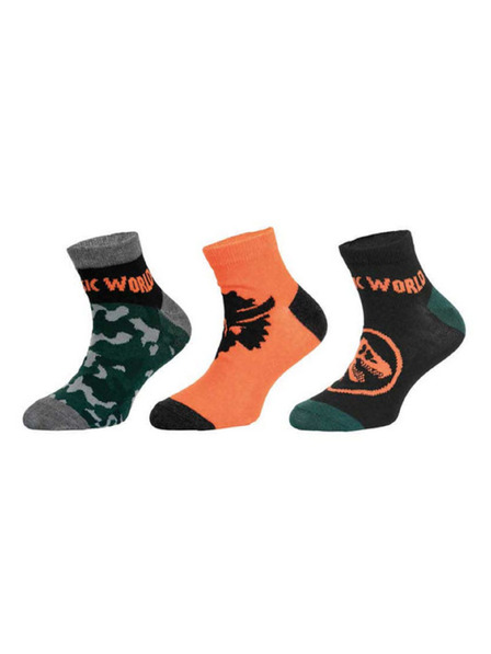 Trenýrkárna Sada tří - dětské ponožky Jurassic World vícebarevné (39266/orange)