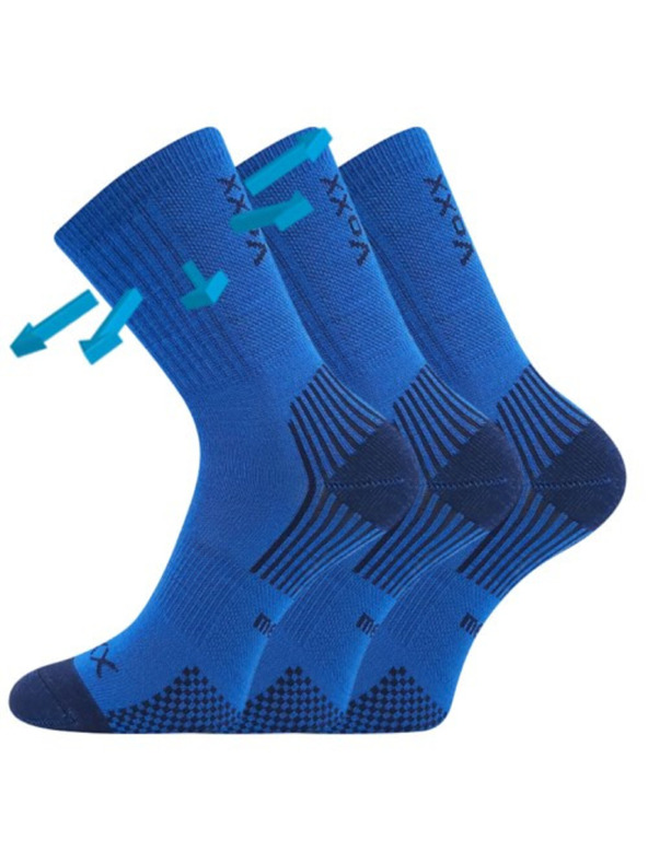 VoXX Sada tří - dětské ponožky Voxx merino modré