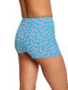 Modibodi Dívčí menstruační plavky Modibodi Performance Hi Waist Short Super Wavy Blue spodní díl