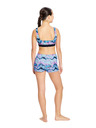 Modibodi Dívčí menstruační plavky Modibodi Performance Hi Waist Short Super Marble Blue spodní díl
