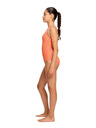 Modibodi Dívčí menstruační plavky Modibodi Racerback One Piece Light Wavy Pink jednodílné