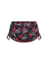 Modibodi Dívčí menstruační plavky Modibodi Teen High Short Jungle Palm Black spodní díl