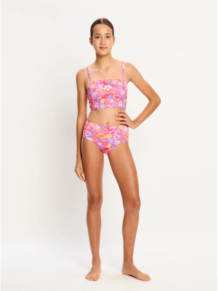 Modibodi Dívčí menstruační plavky Modibodi Teen Swimwear Hi Waist Bikini Brief Supe Tropicana Crush spodní díl