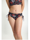 Modibodi Dívčí menstruační plavky Modibodi Teen High Bikini Jungle Palm Black spodní díl