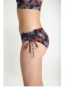 Modibodi Dívčí menstruační plavky Modibodi Teen High Bikini Jungle Palm Black spodní díl
