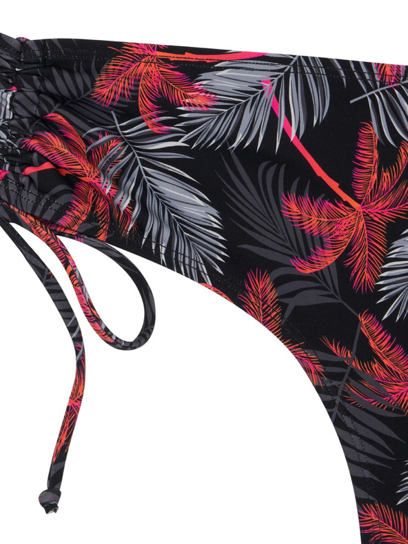 Modibodi Dívčí menstruační plavky Modibodi Teen High Bikini Jungle Palm Black spodní díl