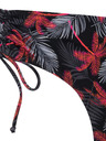 Modibodi Dívčí menstruační plavky Modibodi Teen High Bikini Jungle Palm Black spodní díl