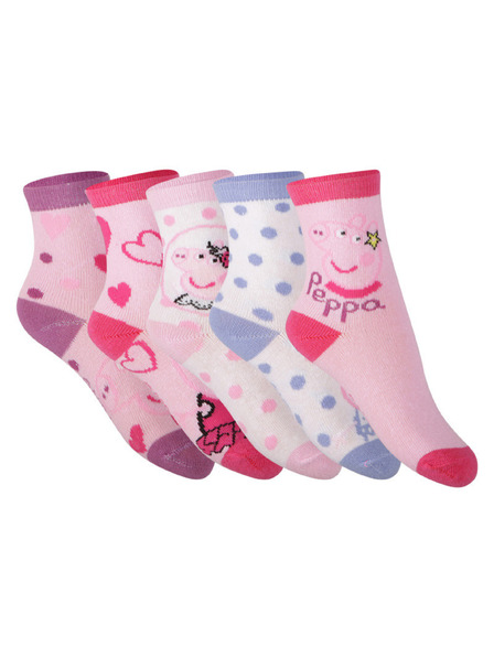 Cerdá Sada pěti - dětské ponožky Cerdá Peppa Pig vícebarevné
