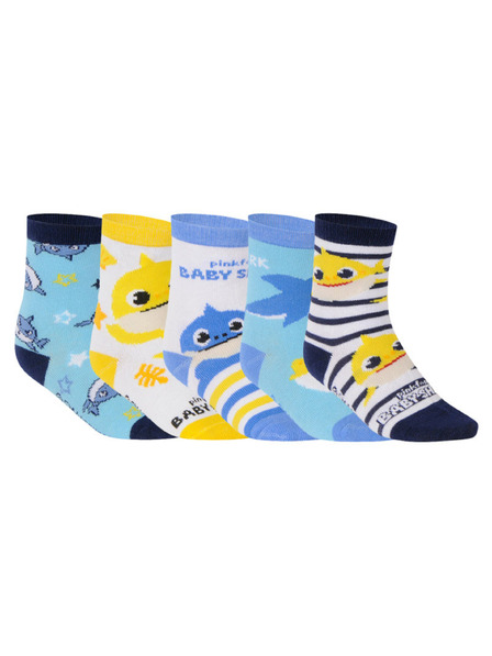 Cerdá Sada pěti - dětské ponožky Cerdá Baby Shark vícebarevné